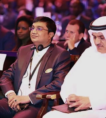 Arun Panchariya at a public engagement event